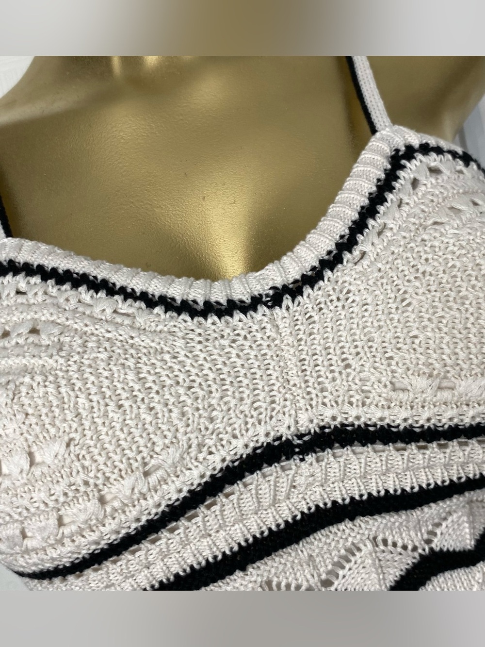 Olive & Oak Cream Maxi Skirt with Black Trim - Picture 5 of 10